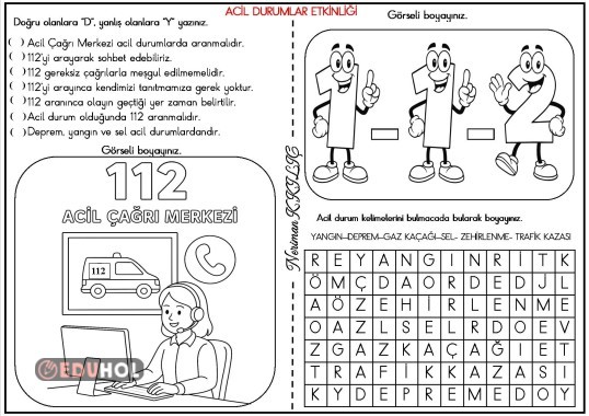 112 ACİL DURUM-Etkinlik Sayfası