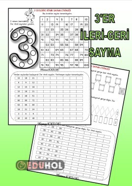 3'ER, İLERİ VE GERİ  RİTMİK SAYMA