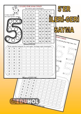 5'ER, İLERİ VE GERİ  RİTMİK SAYMA