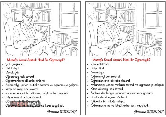 Atatürk Nasıl Bir Öğrenciydi-Etkinlik sayfası