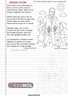 ATATÜRK SEVGİSİ-Şiir Okuma-Yazma-2