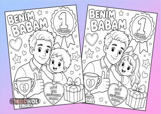 BABALAR GÜNÜ- Boyama