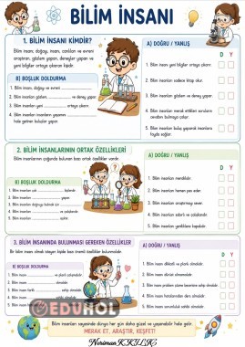 BİLİM İNSANLARI-Etkinlik Sayfası-1