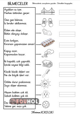 BİLMECELER-Okuma-Anlama-Görsel Dikte-2