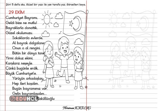 CUMHURİYET BAYRAMI-Şiir Okuma-Yazma