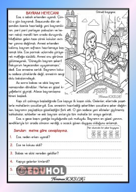 DİNİ BAYRAMLARIMIZ-Okuma-Anlama-3