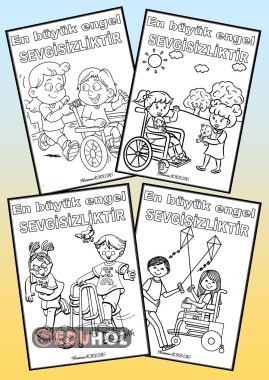 ENGELLİLER GÜNÜ-Boyama Sayfaları