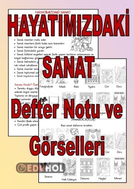HAYATIMIZDAKİ SANAT-Defter Notu ve Görselleri