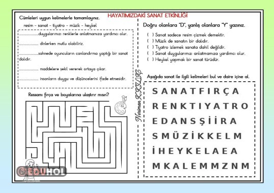 HAYATIMIZDAKİ SANAT-Etkinlik Sayfası-3