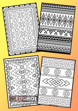 HAYATIMIZDAKİ SANAT-KİLİM DESENİ BOYAMA-1