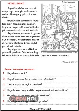 HEYKEL SANATI-Okuma-Anlama Etkinliği