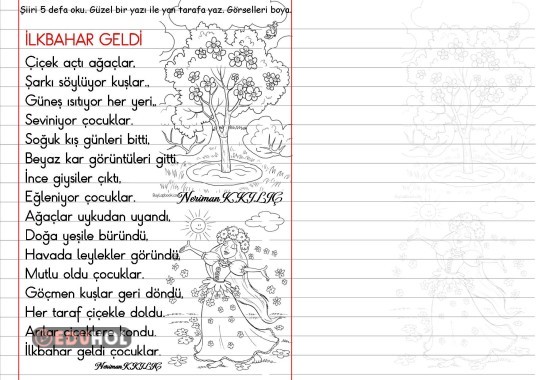 İLKBAHAR-Şiir Okuma-Yazma-2