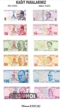 KAĞIT PARALARIMIZ-Defter Görselleri