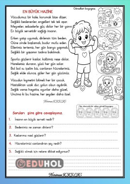 SAĞLIK HAFTASI-Okuma-Anlama Etkinliği