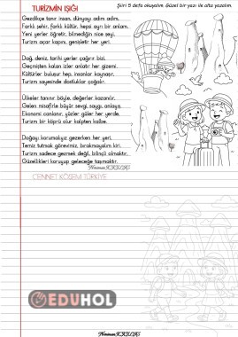 TURİZM HAFTASI-Şiir Okuma-Yazma-2