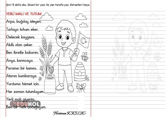 TUTUM HAFTASI-Şiir Okuma-Yazma-1