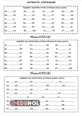 VERİLMEYEN SAYIYI YAZMA
