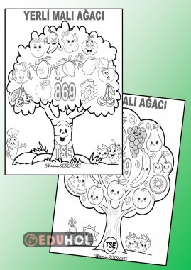 YERLİ MALI AĞACI-Boyama