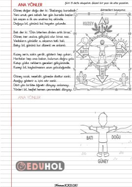 YÖNLER-Şiir Okuma-Yazma-2