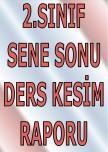 2.SINIF, DERS KESİM RAPORU