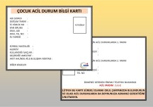 ACİL DURUM BİLGİ KARTI