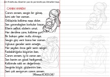 ANNELER GÜNÜ-Şiir Okuma-Yazma-2