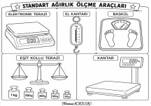 STANDART AĞIRLIK ÖLÇME ARAÇLARI-Boyama