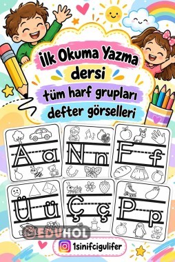 1. SINIF TÜM SESLER DEFTER BAŞLANGIÇ GÖRSELLERİ