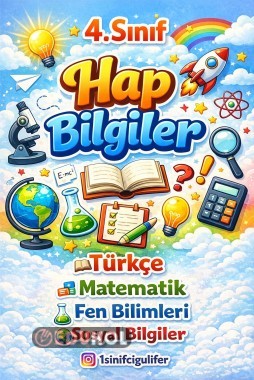 4. SINIF YARIYIL TATİLİ TÜM DERSLER ÖZET HAP BİLGİLER