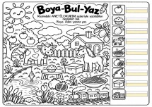 1. VE 2. GRUP SESLERİYLE BUL-BOYA-YAZ ETKİNLİĞİ