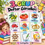 3. GRUP (Ü,S,Ö,Y,Z,D) DEFTER GÖRSELLERİ