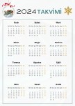 2024 Takvimi