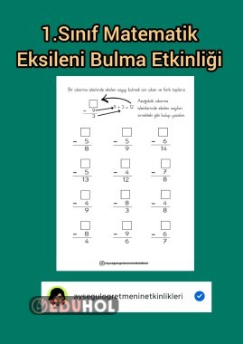 1.Snf Eksileni Bulma Etkinliği
