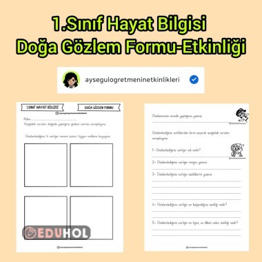 1.Snf Hayat Bilgisi Doğa Gözlem Formu