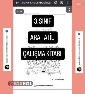 3.SINIF ARA TATİL ÇALIŞMA KİTABI