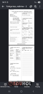 3.Sınıf Türkçe Kazanım Değerlendirme-2