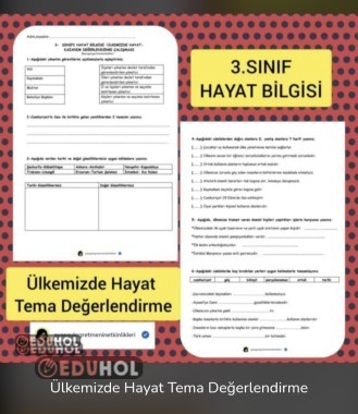 3.Snf Hayat B. Ülkemizde Hayat Tema Değerlendirme