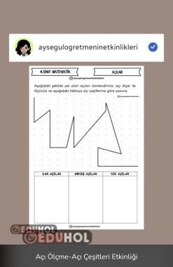 Açı Ölçme-Açı Çeşitleri