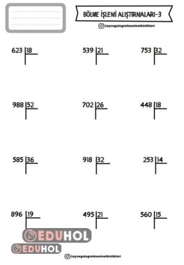 Bölme Alıştırmaları-3