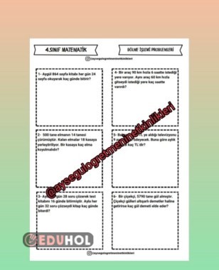 Bölme İşlemi Problemleri