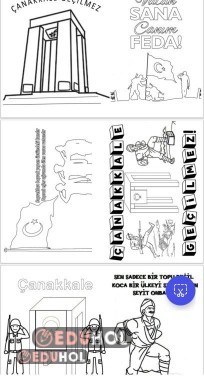 Çanakkale Zaferi Boyama Sayfaları