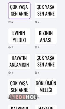Çok Yaşa Sen Anne Sözleri