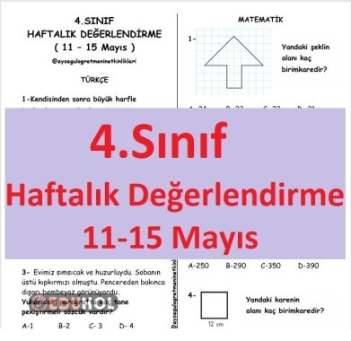 Haftalık Değerlendirme 11-15 Mayıs
