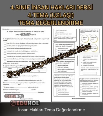 İnsan Hakları Uzlaşı Tema Değerlendirme