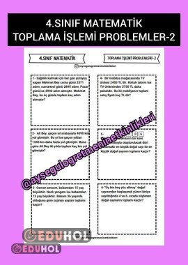 Toplama Problemleri-2