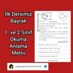 1. Ve 2. Sınıf Türk Bayrağı Okuma Anlama