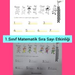 1.Sınıf Matematik Sıra Sayı Etkinliği