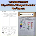 1.Snf Matematik Köşesi Olan -Olmayan Nesneler Kes-yapıştır