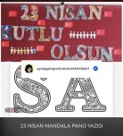 23 Nisan Mandala Pano Yazısı