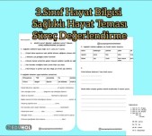 3.Snf Hayat Bilgisi Sağlıklı Hayat Tema Değerlendirme